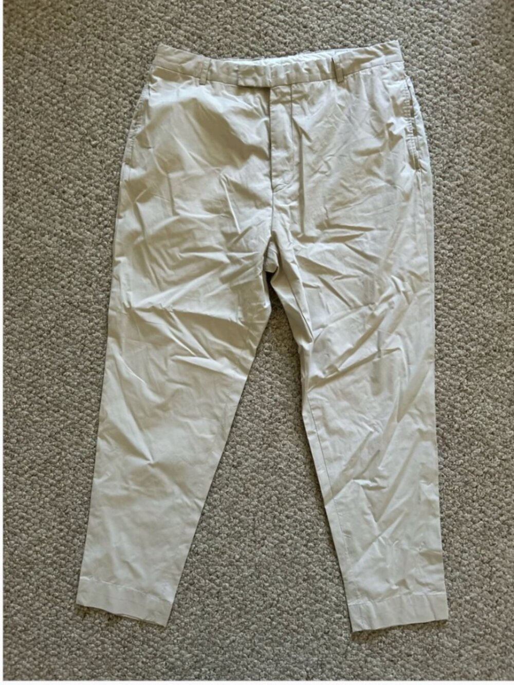 Officine Generale "Owen" Cotton Trousers Pants Light Tan Ivory Men’s size 52